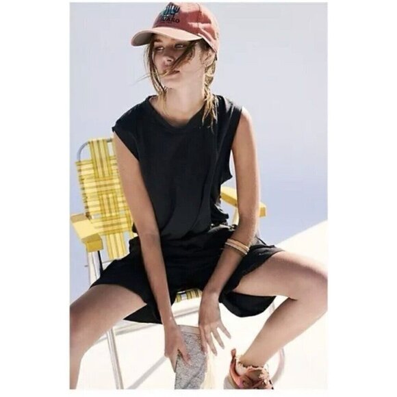FP‎ Movement X Free People Lead The Way Romper Pockets Black XS Utility Run Hike - Picture 4 of 7